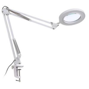 LAMPARA CON LUPA AJUSTABLE A SUPERFICIE